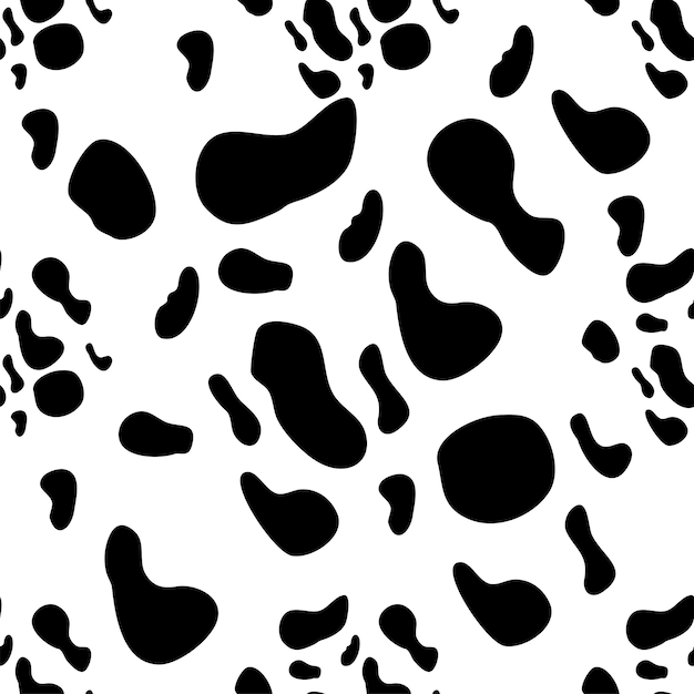 Patrón sin costuras de manchas de vaca Papel tapiz de textura sin fin Impresión en tela