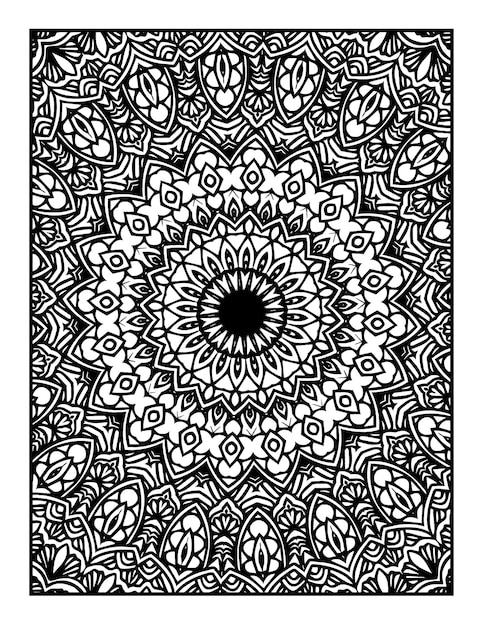 Patrón sin costuras con un mandala brillante y un círculo azul ilustración vectorial stock de ilustración