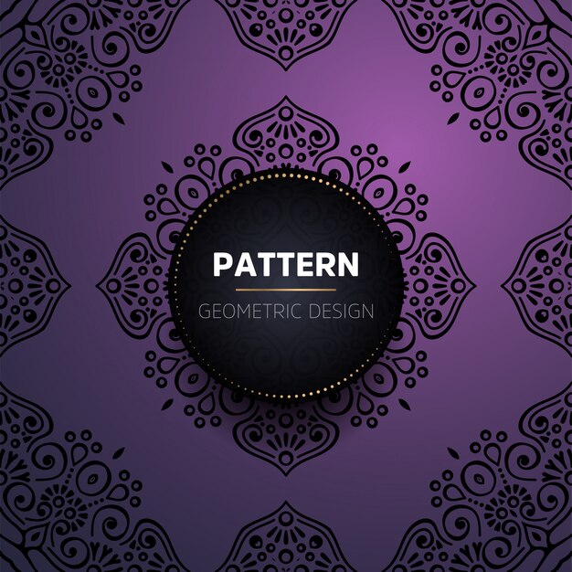 Patrón sin costuras mandala vintage de lujo