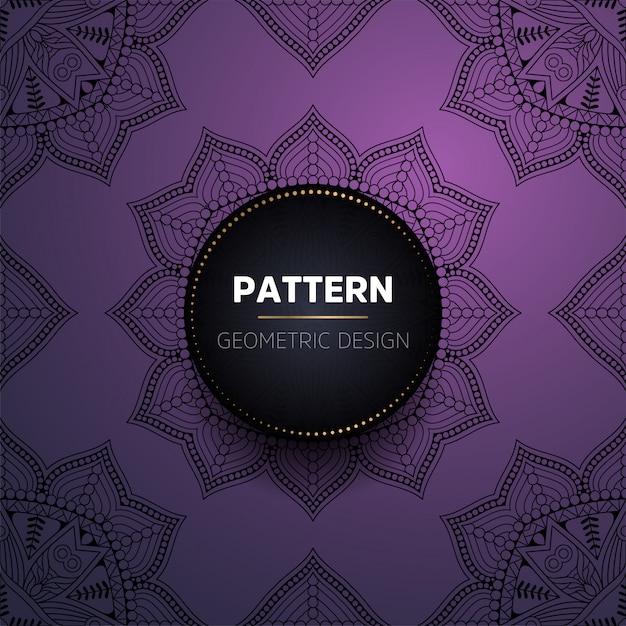 Patrón sin costuras mandala vintage de lujo