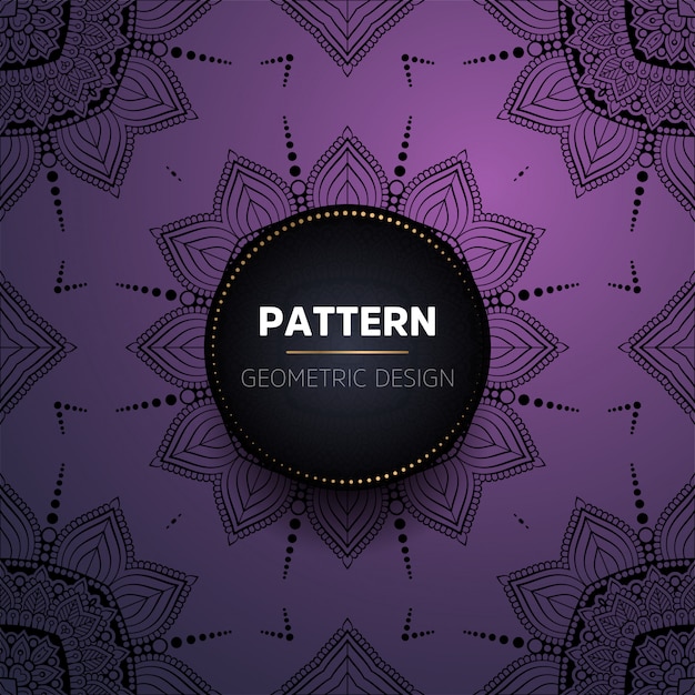 Patrón sin costuras mandala vintage de lujo