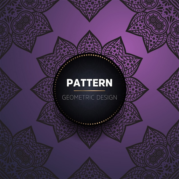Patrón sin costuras mandala vintage de lujo