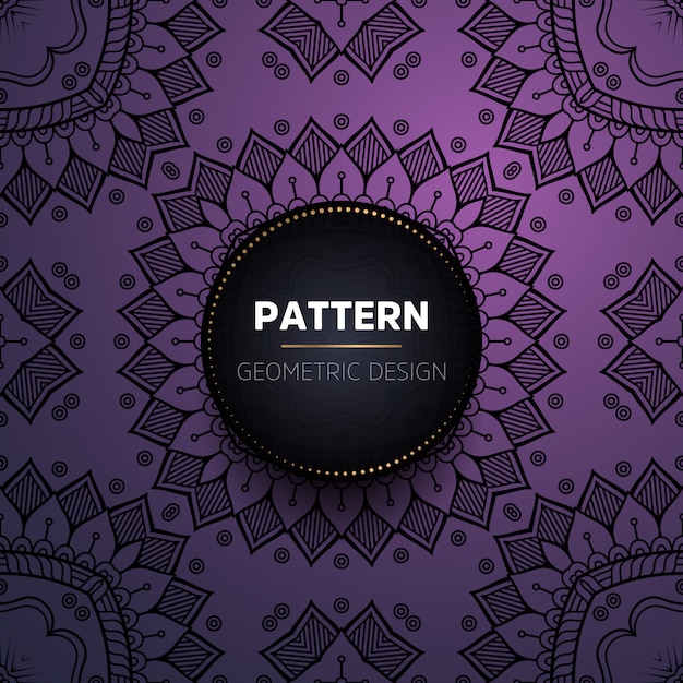 Patrón sin costuras mandala vintage de lujo
