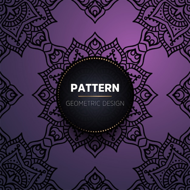 Patrón sin costuras mandala vintage de lujo