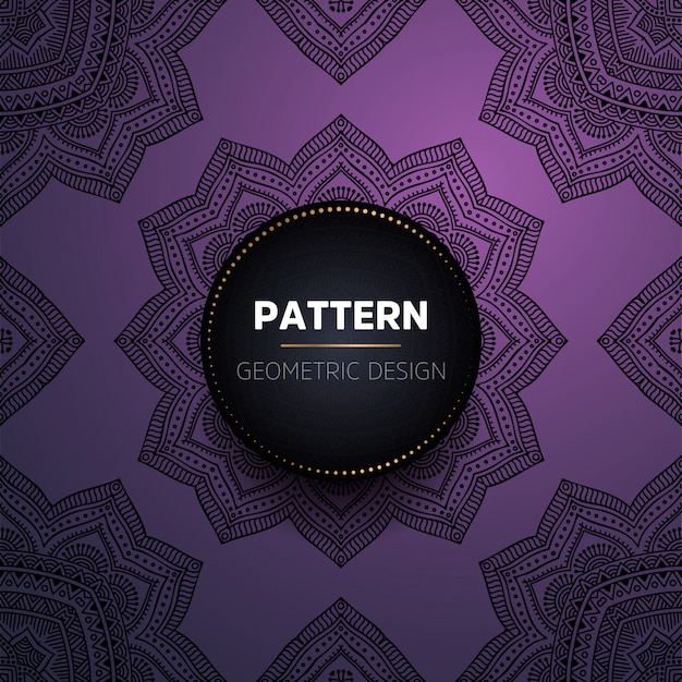 Patrón sin costuras mandala vintage de lujo