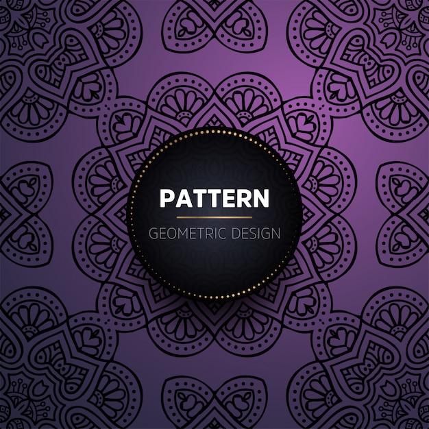 Patrón sin costuras mandala vintage de lujo