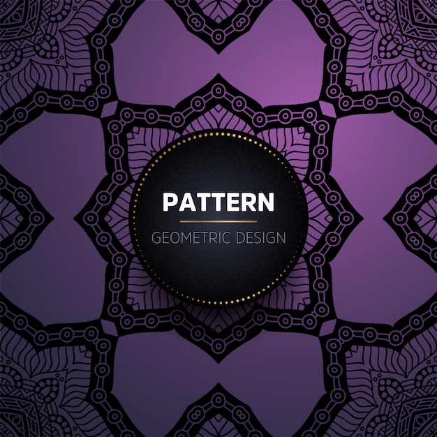 Patrón sin costuras mandala vintage de lujo