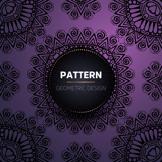 patrón sin costuras mandala vintage