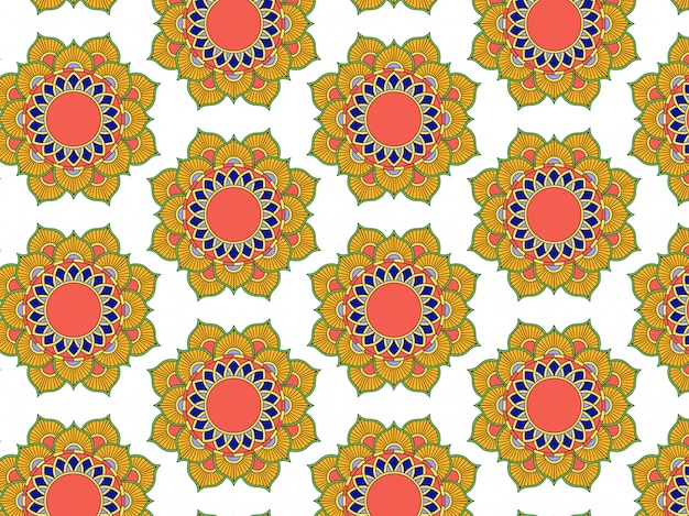 patrón sin costuras mandala