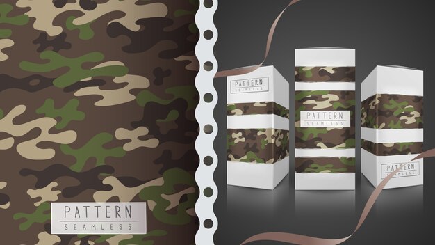 Patrón sin costuras militar de camuflaje