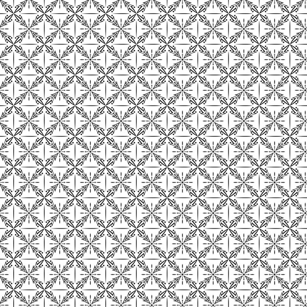 Patrón sin costuras minimalista con elementos abstractos con un fondo geométrico mínimo en blanco y negro