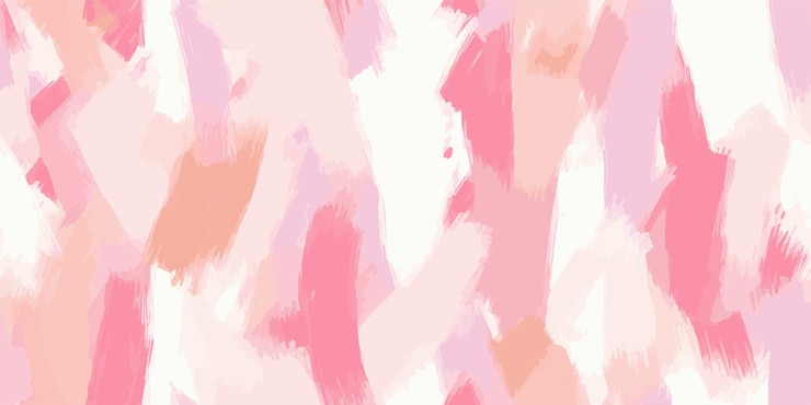 Vector patrón sin costuras de moda con pinceladas rosadas plantilla de moda para el diseño paleta de colores suave