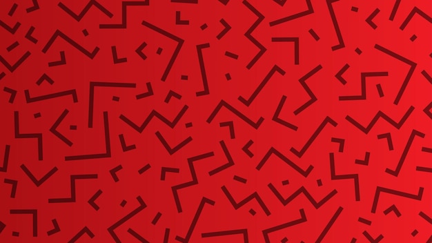 patrón sin costuras de mosaico estilo retro memphis moda de los años 8090 textura negra y roja