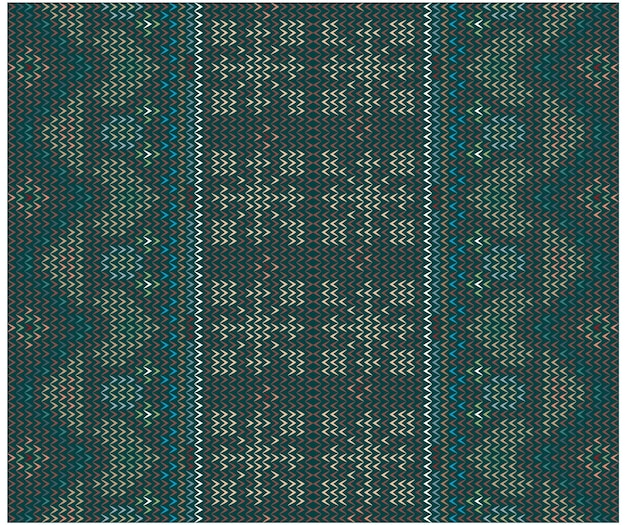 patrón sin costuras con un motivo abstracto azul y verde como un caleidoscopio