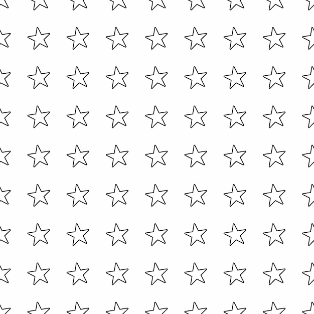 Vector patrón sin costuras con motivos de estrellas que se pueden imprimir para telas, manteles, camisas, vestidos