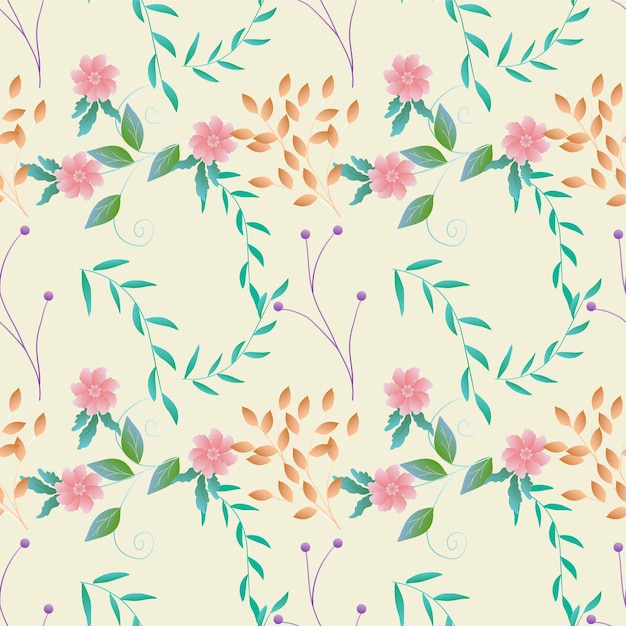 Patrón sin costuras con motivos florales que se pueden imprimir para telas, manteles, mantas, camisas, vestidos