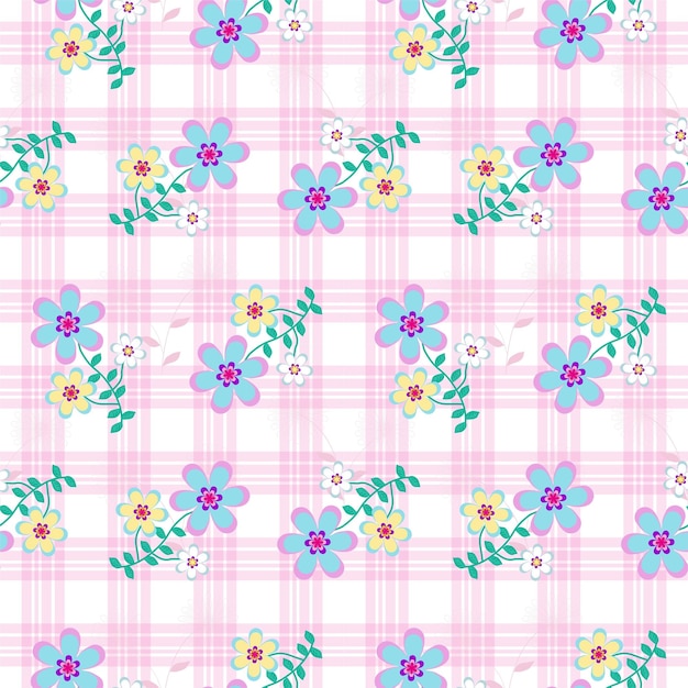 Patrón sin costuras con motivos florales que se pueden imprimir para telas, manteles, mantas, camisas, vestidos