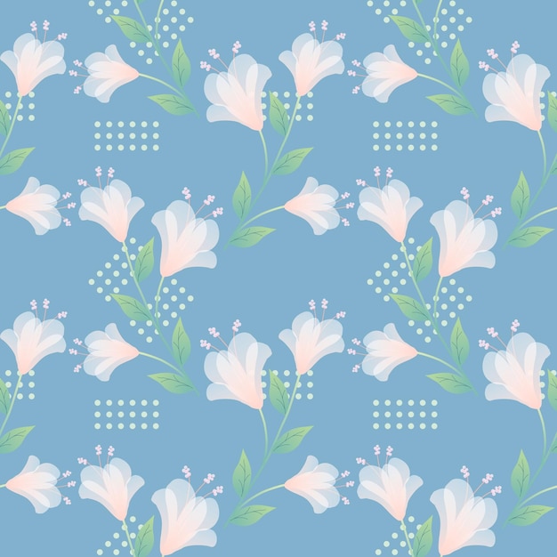 Patrón sin costuras con motivos florales que se pueden imprimir para telas, manteles, mantas, camisas, vestidos