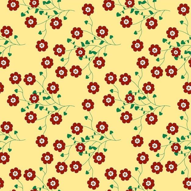 Patrón sin costuras con motivos florales que se pueden imprimir para telas, manteles, mantas, camisas, vestidos