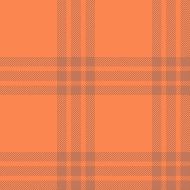 Patrón sin costuras en naranja Compruebe la textura de la tela Impresión textil vectorial