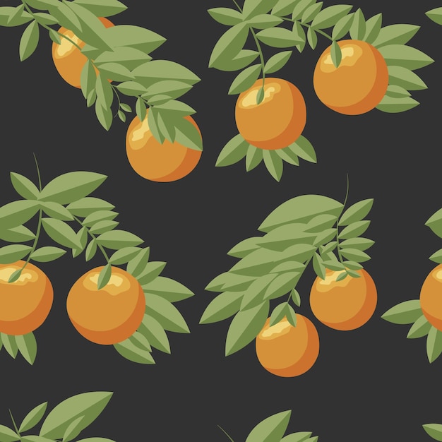 Patrón sin costuras naranja Vector con textura sin costuras Fondo naranja