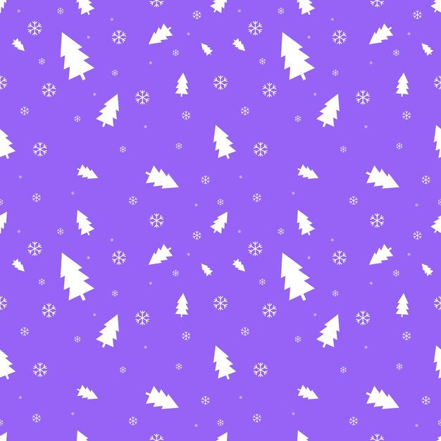 patrón sin costuras de Navidad con abeto plantilla de diseño de cartel de Navidad ilustración vectorial