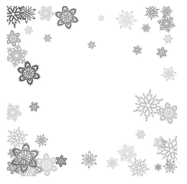 Patrón sin costuras de Navidad con copos de nieve fondo abstracto