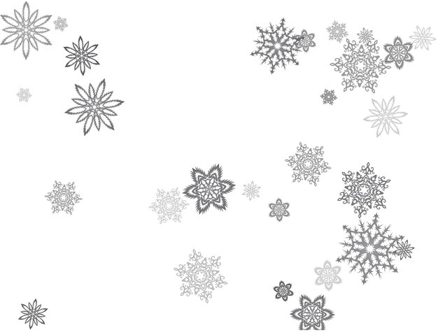 Patrón sin costuras de Navidad con copos de nieve fondo abstracto