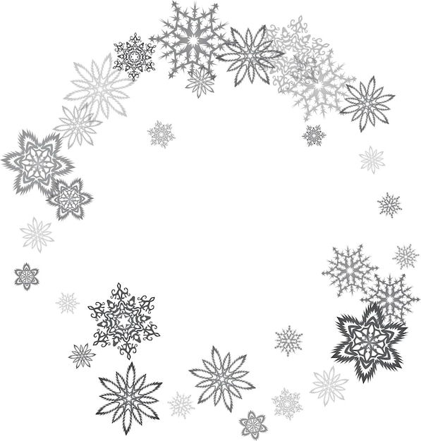 Patrón sin costuras de Navidad con copos de nieve fondo abstracto