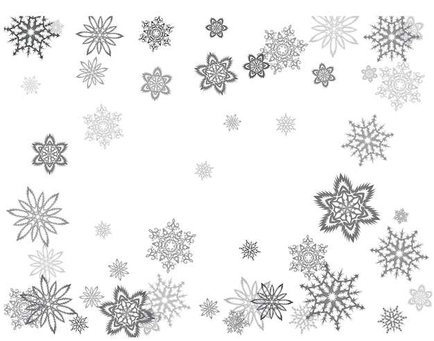 Patrón sin costuras de Navidad con copos de nieve fondo abstracto
