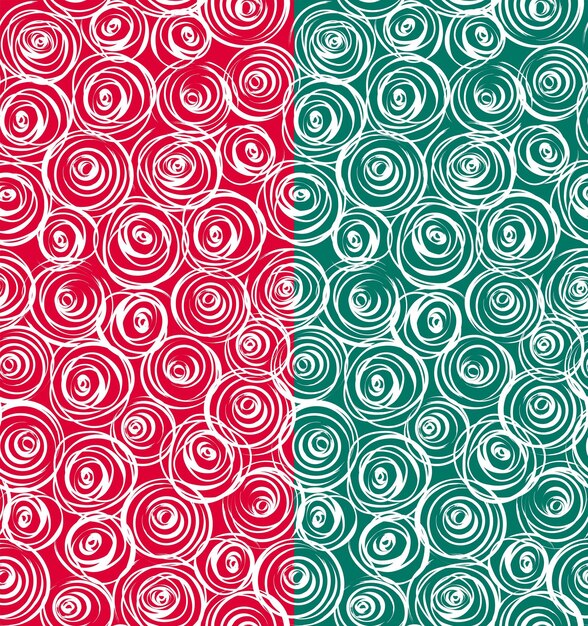 Patrón sin costuras de Navidad Diversión Remolinos-Navidad diseño vectorial