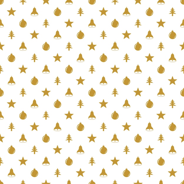 Patrón sin costuras para Navidad con elementos Navidad Hermoso patrón para un lujoso papel de regalo camisetas tarjetas de felicitación Feliz Navidad fondo Vector ilustración