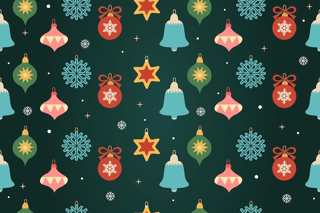 Patrón sin costuras de Navidad Xmas fondo abstracto con decoración de Navidad