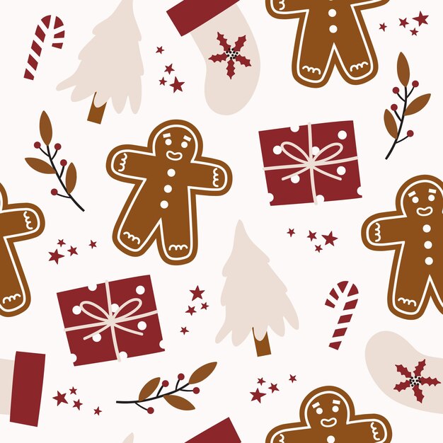 Patrón sin costuras de Navidad