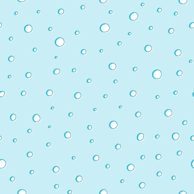 Patrón sin costuras con nieve sobre un fondo azul