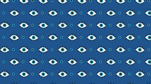 Patrón sin costuras de ojo abstracto Patrón de fondo de ojo sin costuras