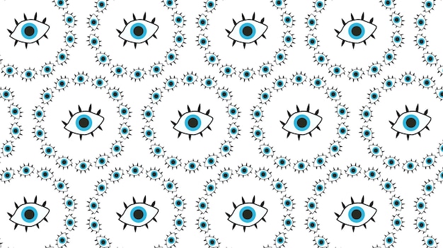 Patrón sin costuras de ojo abstracto Patrón de fondo de ojo sin costuras