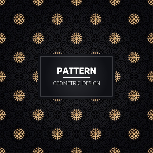 Patrón sin costuras. Ornamental dorado decorativo vintage.