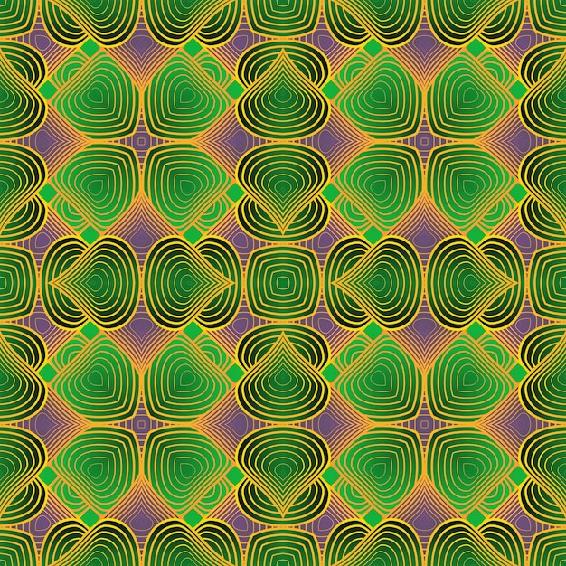Patrón sin costuras con ornamento geométrico simétrico Ilustración vectorial