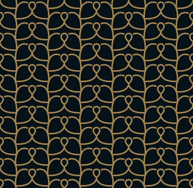 Patrón sin costuras con ornamento de línea Fondo de vector geométrico moderno abstracto