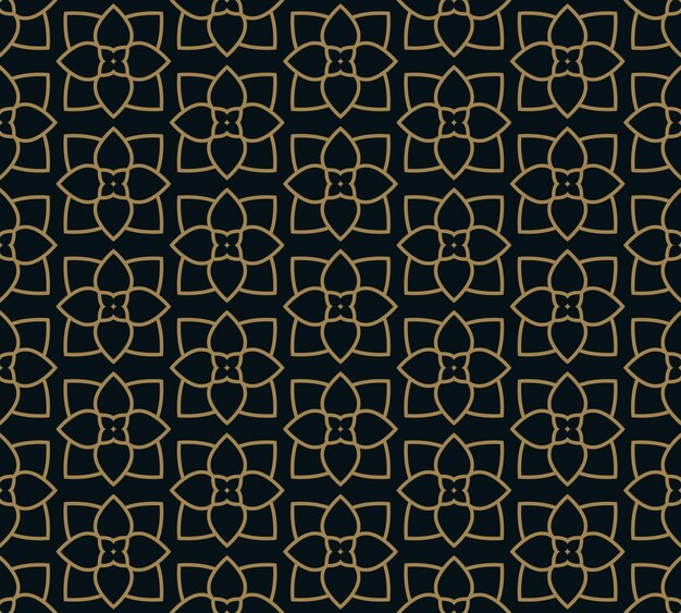 Patrón sin costuras con ornamento de línea Fondo de vector geométrico moderno abstracto