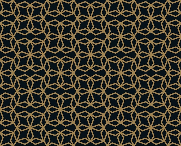 Patrón sin costuras con ornamento de línea Fondo de vector geométrico moderno abstracto