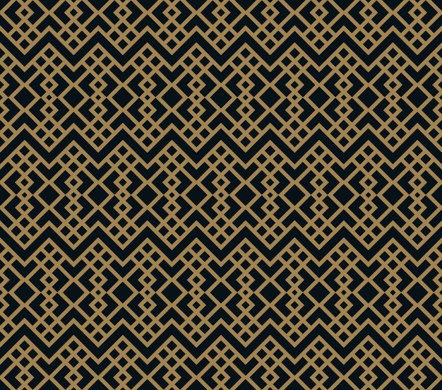 Patrón sin costuras con ornamento de línea Fondo de vector geométrico moderno abstracto