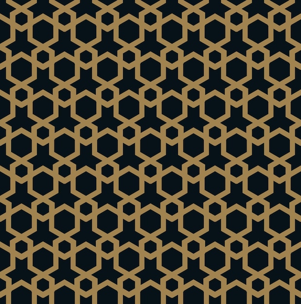 Patrón sin costuras Ornamento lineal elegante Fondo elegante geométrico Vector textura repetitiva