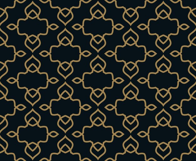 Patrón sin costuras Ornamento lineal elegante Fondo elegante geométrico Vector textura repetitiva
