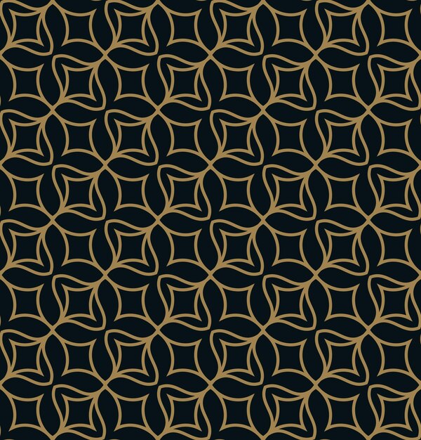 Patrón sin costuras Ornamento lineal elegante Fondo elegante geométrico Vector textura repetitiva