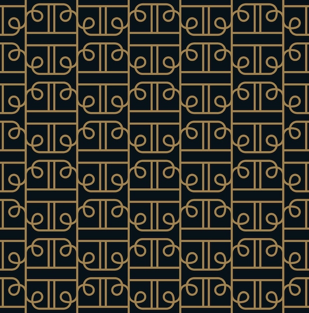 Patrón sin costuras Ornamento lineal elegante Fondo elegante geométrico Vector textura repetitiva