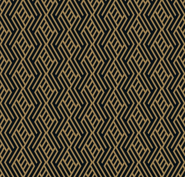 Patrón sin costuras Ornamento lineal elegante Fondo elegante geométrico Vector textura repetitiva