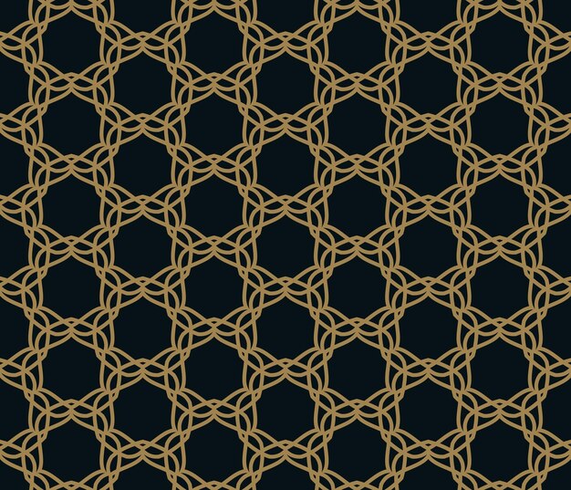 Patrón sin costuras Ornamento lineal elegante Fondo elegante geométrico Vector textura repetitiva