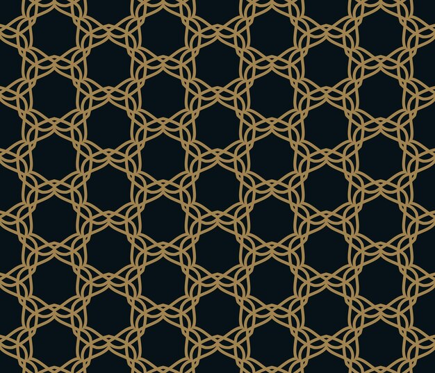 Patrón sin costuras Ornamento lineal elegante Fondo elegante geométrico Vector textura repetitiva